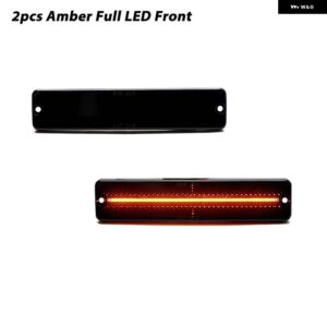 ジープ フロント アンバー リア レッド LED サイド マーカー ライト チェロキー SJ ワゴニア グランド ワゴニア J10 J20 ピックアップ CJ5 CJ6 CJ7 スクラン - 2pcs　amber