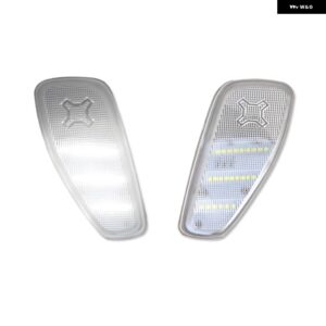 ジープ スモーク/クリア レンズ アンバー/ホワイト LED 車フロント サイドマーカー ライトキット 2015 以降 レネゲード ウィンカーライト パーキングライト - clear　lens　white