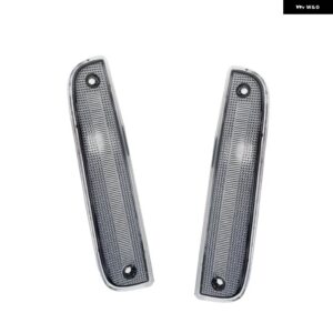 ジープ クリア/スモーク レンズ フロントサイドコーナーパーキングマーカー ライトカバー ハウジングキット 1997-2001 チェロキー 電球/ソケットなし - Clear　Lens