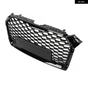 アウディ A5/S5 B9 2017 2018 2019 フロントバンパー グリル センターパネル スタイリング アッパー ブラック グリル RS5 - black LOGO