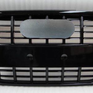 アウディ A4 SLINE レーシンググリル S4 クローム GERY ABS フロントバンパー スポーツフード エンジン ガード 2009-2012 - all black