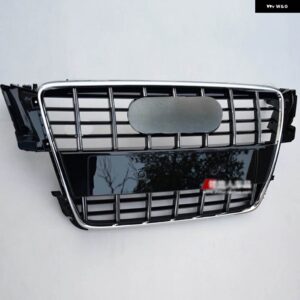 アウディ A5 B8 S5 S ライン レーシンググリル 2009-2011 ABS フロントバンパー ハニカム エンジン ガード 2009-2011 RS5 ではありません - black2