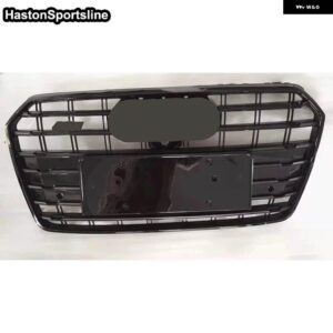 アウディ A7 RS7 レーシンググリル ABS フロントハニカムバンパー メッシュ ガード SLINE S7 2016-2018 - S7 Style black