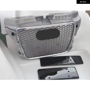 アウディ A3 S3 S-LINE 8P 2009-2012 フロントバンパー エンジン ガードグリル - all silver
