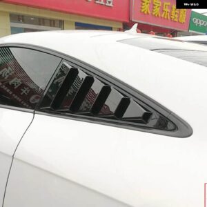 アウディ TT 自動車 サイドウィンドウエアベント吸気装飾 トリム TT 2008-2014 - black ABS