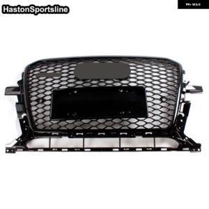 アウディ Q5 SQ5 SLINE 2013-2015 フロント レーシング グリル スポーツ ハニカム メッシュ ガード RSQ5 ではありません - black