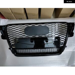 アウディ A5 B8 S5 S ラインカー レーシンググリル フロントバンパー エンジン グリッド 2007 2008 2010 2011 クワトロ RS5 ではありません - all black