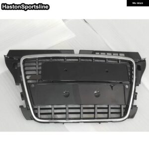 アウディ A3 S3 8P レーシンググリル フロントスポーツフード エンジン ガード ABS グロスブラック 2009-2011 - Chrome Frame EMBLEM