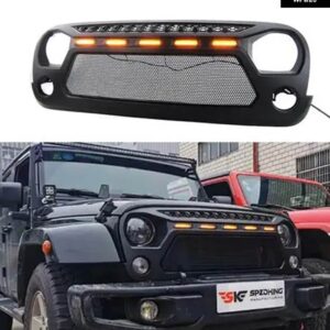 ジープ 青赤白 レーシンググリル フロントバンパー ガードグリッド ラングラー JK JKU ルビコンサハラスポーツ 2007-2017 - light　style　1