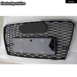 アウディ RS7 レーシング グリル フロント ハニカム バンパー メッシュ エンジン ガード A7 S7 SLINE 2011-2015 RS7 ではありません - Chrome