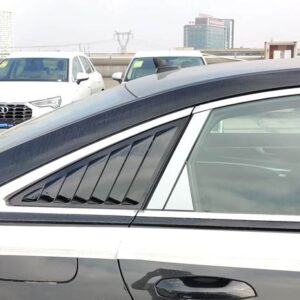 アウディ A6 自動車 サイドウィンドウエアベント吸気装飾 トリム A6 S6 SLINE 4 ドアセダン 2012 2021 - 2019 C8 Black ABS