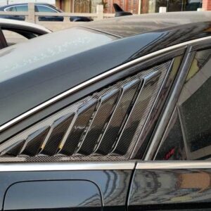 アウディ A6 自動車 サイドウィンドウエアベント吸気装飾 トリム A6 S6 SLINE 4 ドアセダン 2012 2021 - 16-18 C7.5 fake CF