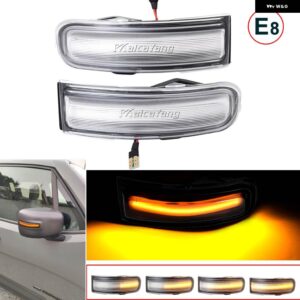 ジープ 2個 ダイナミック LED ウィンカーライト レネゲード 2015-2022 矢印シーケンシャルインジケータ サイドマーカー ミラー ウインカーランプ - dynamic　crystal