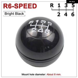 アルファロメオ ジュリエッタ 2010-18 車 6速 ブラックギアスティック シフトノブ - 6 Speed Black