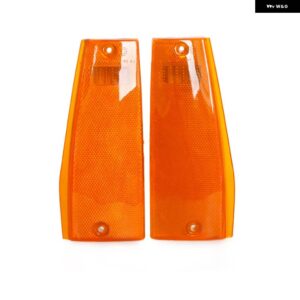 ジープ 1ペア フロントコーナーパーキング サイドマーカー ライトランプ レンズ チェロキー XJ コマンチ 1984-1996 56000111 56000110 - left　and　right