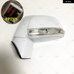 シボレー 96818102 96818253 車外側サイドバックミラー アセンブリ キャプティバ 2008 2017 6/8ピン 自動折りたたみラ - 8PINS-White Left