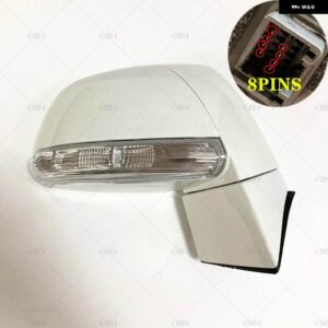 シボレー 96818102 96818253 車外側サイドバックミラー アセンブリ キャプティバ 2008 2017 6/8ピン 自動折りたたみラ - 8PINS-White Right