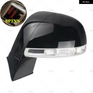 シボレー 96818102 96818253 車外側サイドバックミラー アセンブリ キャプティバ 2008 2017 6/8ピン 自動折りたたみラ - 8PINS-Black Left