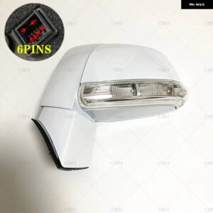 シボレー 96818102 96818253 車外側サイドバックミラー アセンブリ キャプティバ 2008 2017 6/8ピン 自動折りたたみラ - 6PINS-White Left