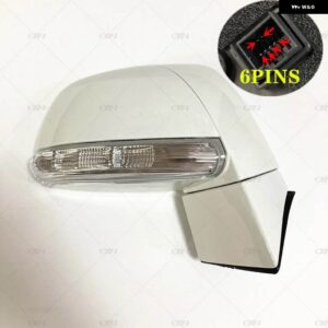 シボレー 96818102 96818253 車外側サイドバックミラー アセンブリ キャプティバ 2008 2017 6/8ピン 自動折りたたみラ - 6PINS-White Right
