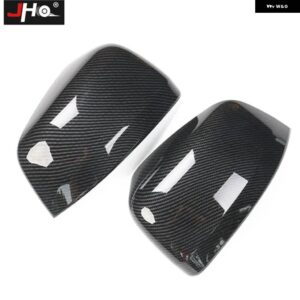 ジープ カーボン粒子サイドドアバックミラー カバー トリム グランドチェロキー 2011-2020 2018 19 17 16 15 14 WK2 アクセサリー - black