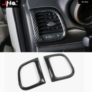 ジープ ABS カーボンカバー トリム 2014-2018 グランドチェロキー 2015 2016 17 ドアハンドル ステアリング ホイール - for　air　vent　outlet