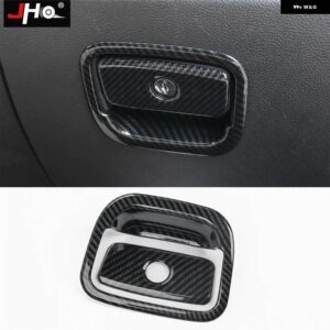 ジープ ABS カーボンカバー トリム 2014-2018 グランドチェロキー 2015 2016 17 ドアハンドル ステアリング ホイール - for　glove　box　handle