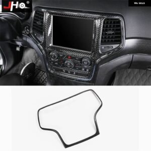 ジープ ABS カーボンカバー トリム 2014-2018 グランドチェロキー 2015 2016 17 ドアハンドル ステアリング ホイール - for　navigation　panel