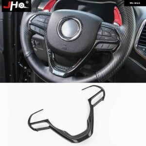 ジープ ABS カーボンカバー トリム 2014-2018 グランドチェロキー 2015 2016 17 ドアハンドル ステアリング ホイール - for　steering　wheel