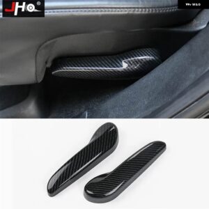 ジープ ABS カーボンカバー トリム 2014-2018 グランドチェロキー 2015 2016 17 ドアハンドル ステアリング ホイール - for　rear　seat　handle
