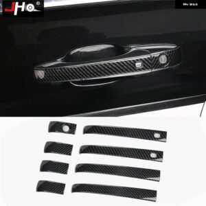 ジープ ABS カーボンカバー トリム 2014-2018 グランドチェロキー 2015 2016 17 ドアハンドル ステアリング ホイール - for　door　handle