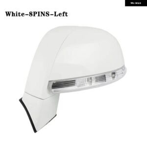 シボレー キャプティバ 2008-17 バックミラー サイドミラー アセンブリ ASSY 96818101 96818102 - 8PINS-White Left