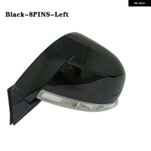 シボレー キャプティバ 2008-17 バックミラー サイドミラー アセンブリ ASSY 96818101 96818102 - 8PINS-Black Left