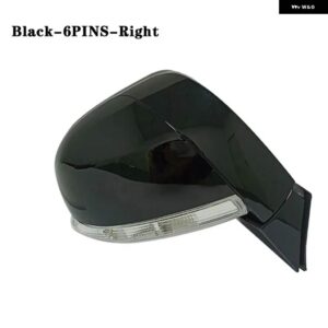 シボレー キャプティバ 2008-17 バックミラー サイドミラー アセンブリ ASSY 96818101 96818102 - 6PINS-Black Right
