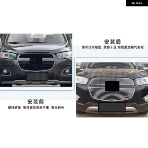 シボレー キャプティバ 2011-2019 レーシング グリル ステンレス フロント グリル アラウンド トリム レーシング グリル トリム グリ - 2015-2019