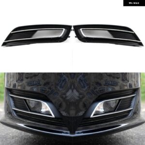 アウディ フォグライト カバー A4 2013-2015 フォグライト カバー ベント車 グリル 自動フロントロア バンパー ドライビングランプカバー - Driver and Passenger