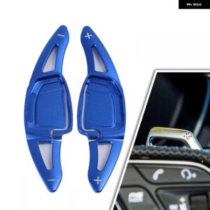 アウディ RS3/RS5/RS6/RS7 2021-24 カーパーツアルミ ステアリングホイール 交換トレイ拡張 2個 - Blue