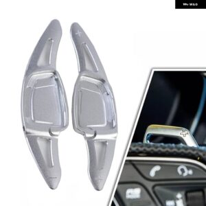 アウディ RS3/RS5/RS6/RS7 2021-24 カーパーツアルミ ステアリングホイール 交換トレイ拡張 2個 - Silver