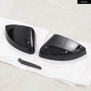 アウディ A3 S3 8V RS3 レーンアシスト付き 交換用サイド ウイング ミラー カバー キャップ カーボンルック ブラック 2017 2015 2016 2018 - without lane assist