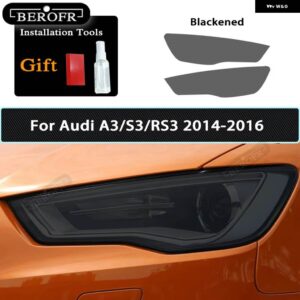 アウディ スモークブラック TPU ステッカー ヘッドライト フィルム A3 8V S3 S4 B8 B9 A5 A6 S6 C8 A7 A8 RS4 TT TTS Q3 Q5 Q7 Q8 RSQ8 - Color Name