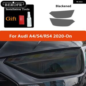 アウディ スモークブラック TPU ステッカー ヘッドライト フィルム A3 8V S3 S4 B8 B9 A5 A6 S6 C8 A7 A8 RS4 TT TTS Q3 Q5 Q7 Q8 RSQ8 - Color Name