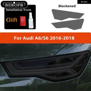 アウディ スモークブラック TPU ステッカー ヘッドライト フィルム A3 8V S3 S4 B8 B9 A5 A6 S6 C8 A7 A8 RS4 TT TTS Q3 Q5 Q7 Q8 RSQ8 - Color Name