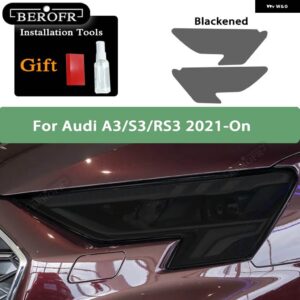 アウディ スモークブラック TPU ステッカー ヘッドライト フィルム A3 8V S3 S4 B8 B9 A5 A6 S6 C8 A7 A8 RS4 TT TTS Q3 Q5 Q7 Q8 RSQ8 - Color Name