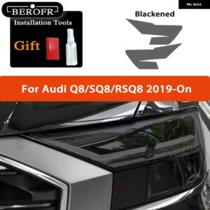 アウディ スモークブラック TPU ステッカー ヘッドライト フィルム A3 8V S3 S4 B8 B9 A5 A6 S6 C8 A7 A8 RS4 TT TTS Q3 Q5 Q7 Q8 RSQ8 - Color Name