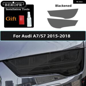 アウディ スモークブラック TPU ステッカー ヘッドライト フィルム A3 8V S3 S4 B8 B9 A5 A6 S6 C8 A7 A8 RS4 TT TTS Q3 Q5 Q7 Q8 RSQ8 - Color Name