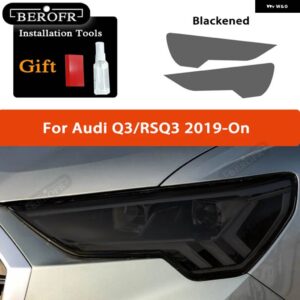 アウディ スモークブラック TPU ステッカー ヘッドライト フィルム A3 8V S3 S4 B8 B9 A5 A6 S6 C8 A7 A8 RS4 TT TTS Q3 Q5 Q7 Q8 RSQ8 - Color Name