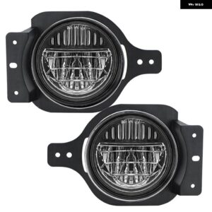 ジープ 4インチ LED フォグランプ ハローアングルアイ DRL 駆動オフロードランプ ラングラー JK TJ LJ ハマー H1 H2 ダッジ クライスラー フロント - 20W　JL　Black