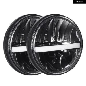 ジープ 7インチ LED ヘッドライト ラングラー JK アクセサリー LADA NIVA オフロード 4X4 オートバイ ハーレー DAVIDSION 防水 LED ヘッドランプ - 2pcs