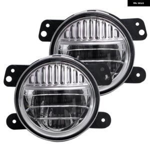 ジープ 4インチインチ LED フォグランプ LED 12V DRL ターン エンジェルアイズ LED ライト ラングラー JK LADA NIVA 4 4 アクセサリー オフロード - LY-4-SMFL