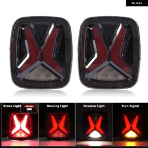 ジープ LED テールライト リアブレーキライト ラングラー TJ カー アクセサリー YJ CJ 防水 LED 12V DRL リバーステールランプ LED ライト - eur　version